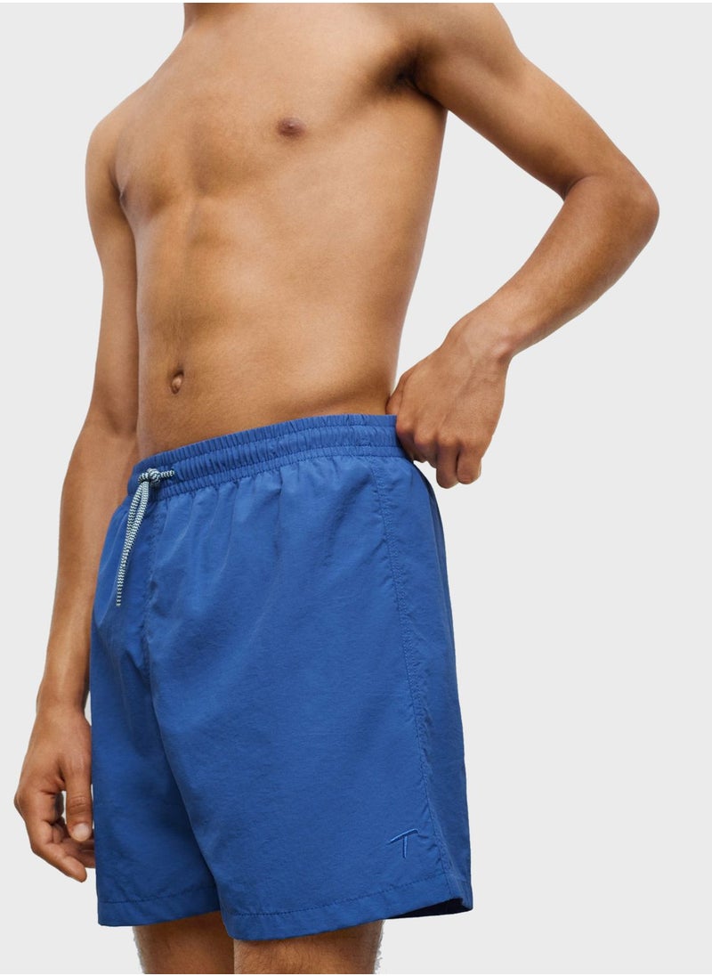 MANGO - Kids Drawstring Swim Shorts - Image 1