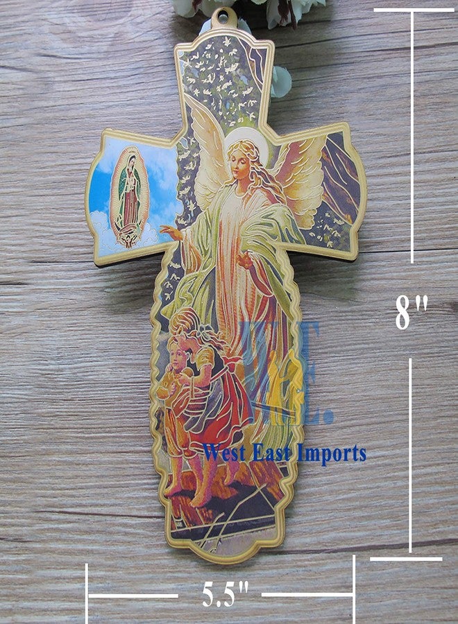 WE Guardian Angel Wall Cross in Decorated Organza Bag 12PCS Baptism Favor/Christening Favor/First Communion Favor - Image 4