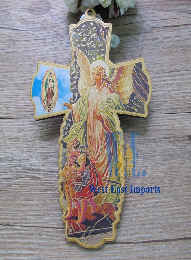 WE Guardian Angel Wall Cross in Decorated Organza Bag 12PCS Baptism Favor/Christening Favor/First Communion Favor - Image 2