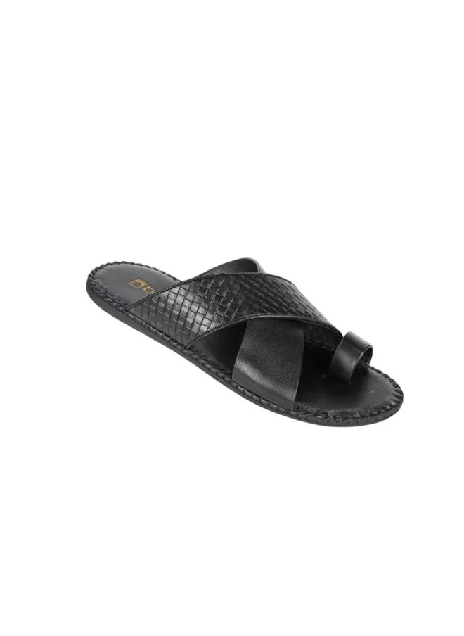 barjeel uno 008-3437 Barjeel Uno Mens Arabic Sandals 1560-2 Black