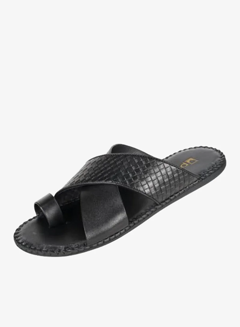 barjeel uno 008-3437 Barjeel Uno Mens Arabic Sandals 1560-2 Black