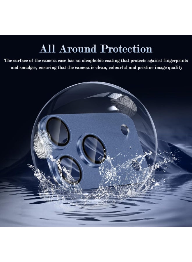 ACLIX Camera Lens Protector for iPhone 17 Pro, Full Coverage 9H Tempered Glass Ring Cover, Matte Metal Plate, Case Friendly, 6.5-Inch Display, 1-Pack (Blue) - Image 5
