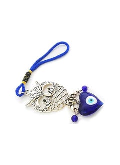 The Bros Heart Shape Evil Eye Protection Charm with Owl Wall Hanging Ornament Home Decor Protection Good Luck Blessing Housewarming Birthday Gift  - Image 3