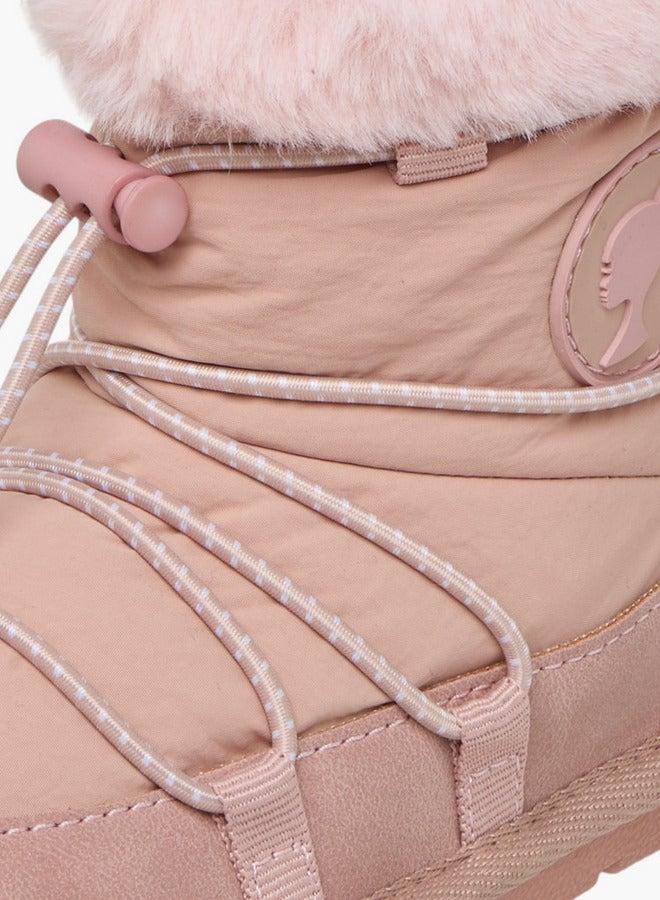 Barbie Drawstring Accent Ankle Boots with Zip Closure - Image 4