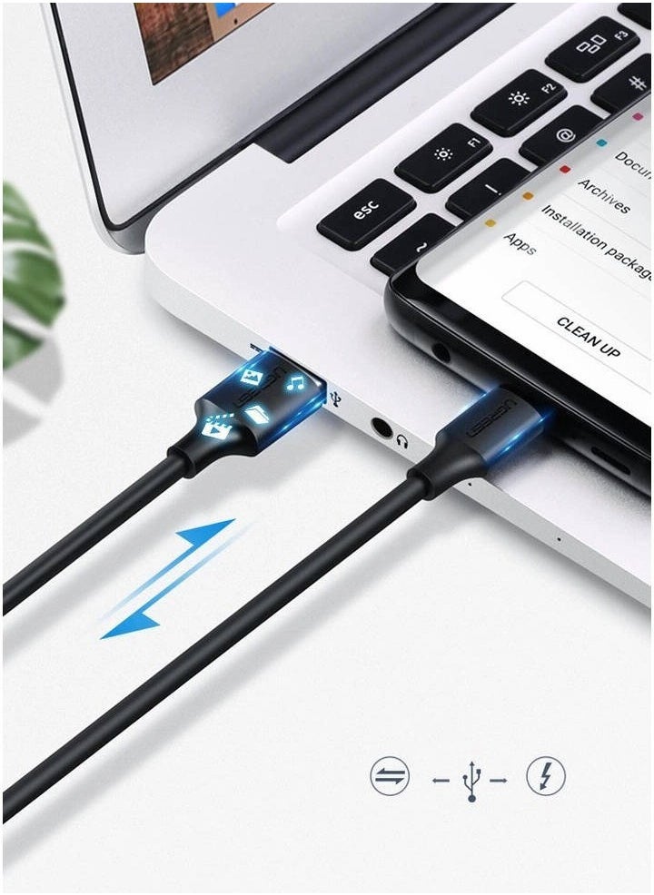 UGREEN ECO Ugreen 60116 USB Male to Type-C 1 Meter Black Charging & Data Cable #60116  - Image 3