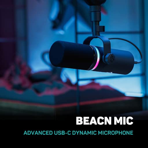 BEACN Dark Dynamic USB Mic for PC | Professional Microphone for Podcast, Gaming Mic, Streaming Mic | Studio-Quality Desk Mic for YouTube, Twitch, and Recording | Microphone for PC, Gaming & Streaming - Image 2