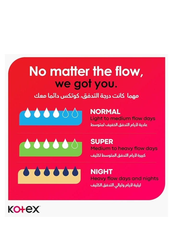 Kotex Feminine pads with wings, large size - 24 Kotex Maxi pads - Image 3