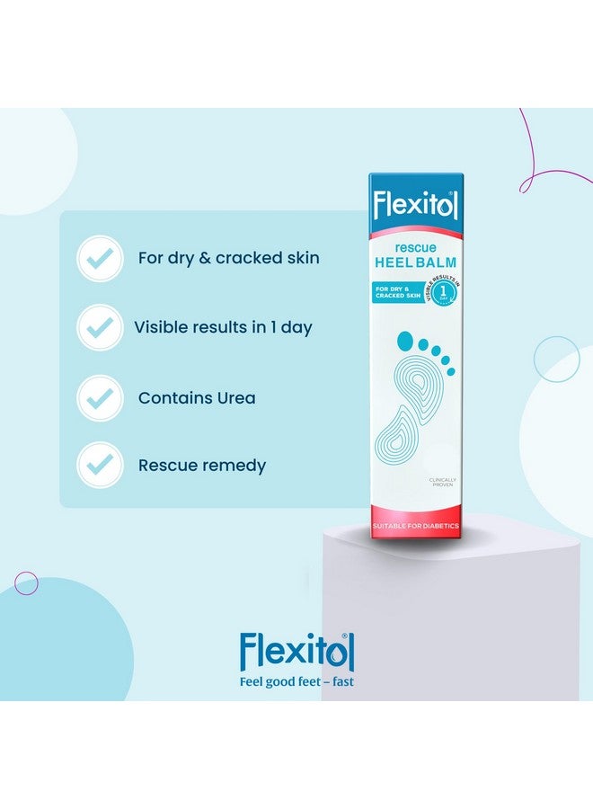 Flexitol Heel Balm, Rich Moisturizing & Exfoliating Foot Cream, Original Version, 4 Oz - Image 2
