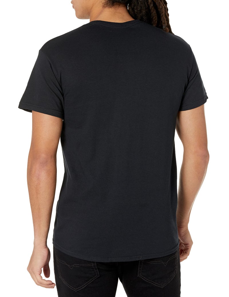 Liquid Blue Men's Ac/DC Label T-Shirt, Black, Large - Image 2