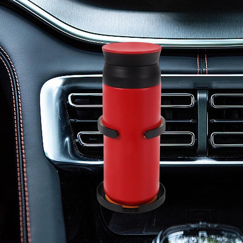 Car Cup Holder for Air Outlet Orange Multi-Functional Automotive Cup and Water Bottle Holder with Anti-Shock Design and Mobile Phones for Vehicle Interior Use - Image 5
