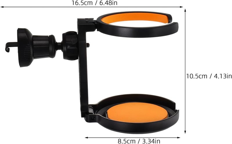Car Cup Holder for Air Outlet Orange Multi-Functional Automotive Cup and Water Bottle Holder with Anti-Shock Design and Mobile Phones for Vehicle Interior Use - Image 2