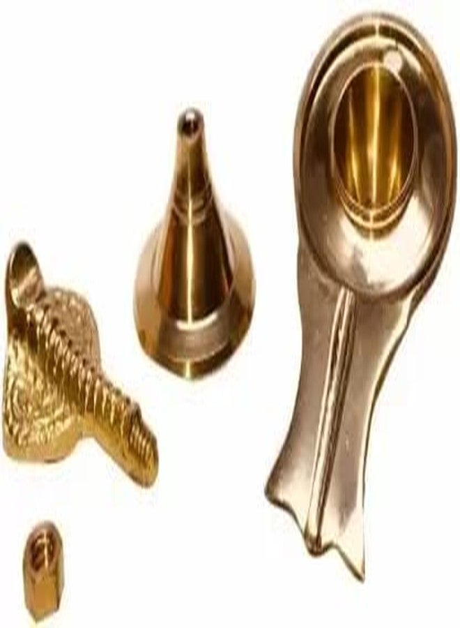 TORPPEZA Brass Shivling Stand for Home Temple/Festival Special Mahashivratri Pooja/Shiv Pooja/Rudrabhishek Shivling Stand, 7.5 cm - Image 2
