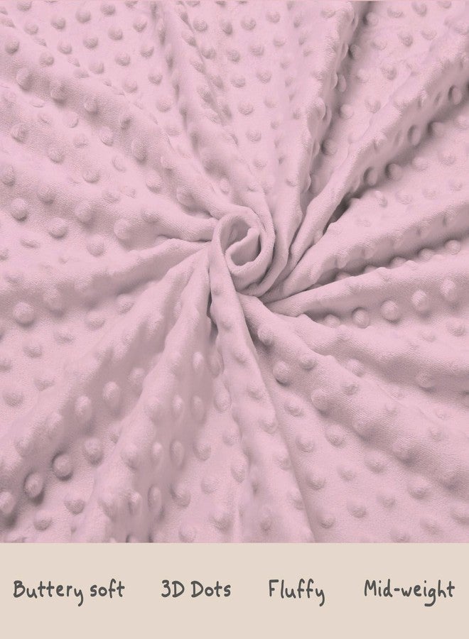 Tewrnvioc Pink Baby Blankets for Girls 30" x 40", Soft Double Layer Minky Blanket with Dotted Fleece Back, Nursery Bed Receiving Quilt for Newborn Infant Toddler Shower Gift Strawberry Bow Daisy Theme - Image 3