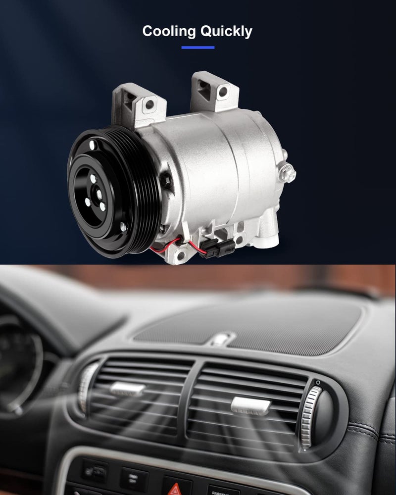 ECCPP AC Compressor with Clutch 2008-2016 Replacement for Nissan Rogue 2.5L Air Conditioning Compressor - Image 5