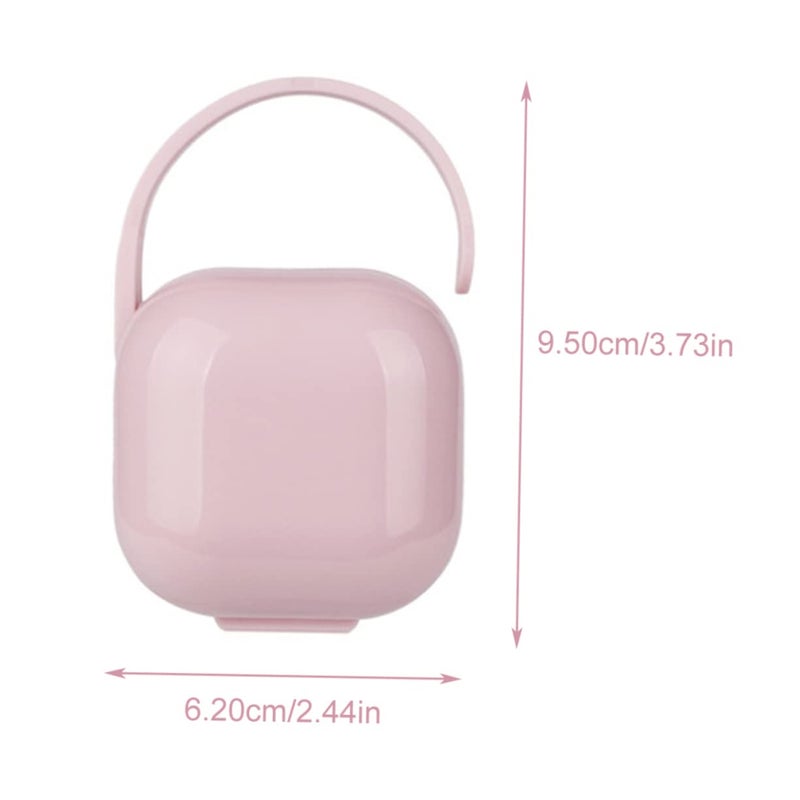 4 Pack Portable Pacifier Holder Case Lightweight Soother Container Box Easy Clean - Image 3