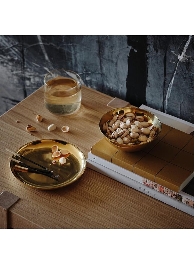 Zaboon Bowl And Dish, Brass-Colour - Image 2