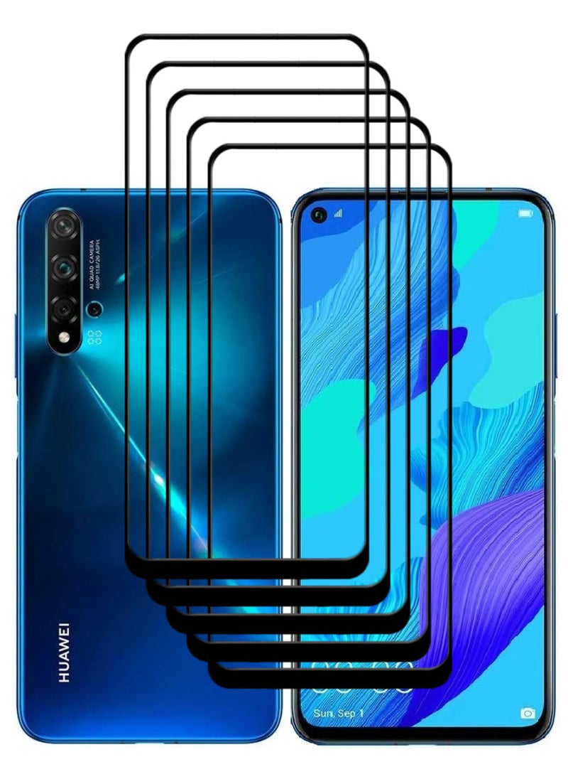 ACLIX 5 Pieces Antistatic ESD Dustproof Premium Quality High Definition Tempered Glass Screen Protector Designed For Huawei nova 5T - Image 1