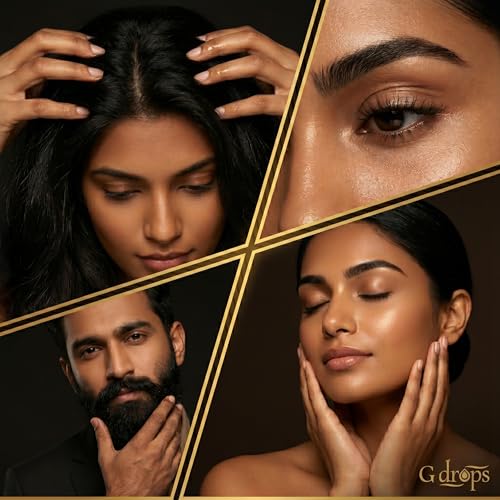 G Drops Jamaican Black Castor Oil – Cold Pressed, 100% Pure & Unrefined JBCO for Hair Growth, Thicker Eyebrows, Longer Eyelashes & Scalp Nourishment | For Men & Women | 70ml - Image 4
