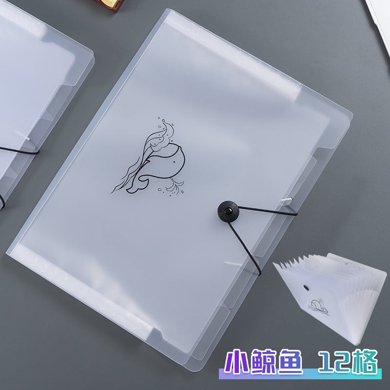 A4 File Folder Accordion Bag Test Paper Storage Bag Document Folder Multi-Layer Subject Classification File Bag Accordion - Image 1