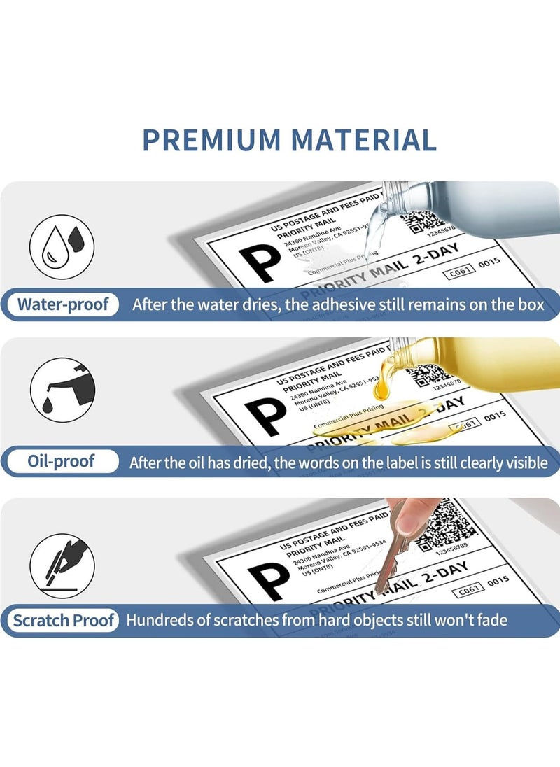 OHAHO 4" x 6" Thermal Labels  (500 per Roll) Direct Thermal Shipping Labels Permanent Adhesive Compatible with Thermal Printers Commercial Grade Thermal Label Paper  - Image 5