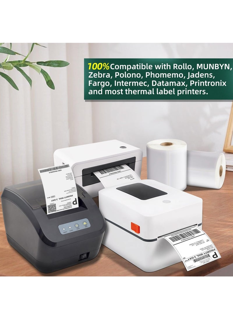 OHAHO 4" x 6" Thermal Labels  (500 per Roll) Direct Thermal Shipping Labels Permanent Adhesive Compatible with Thermal Printers Commercial Grade Thermal Label Paper  - Image 4