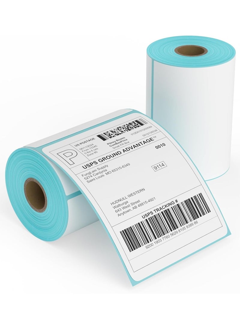 OHAHO 4" x 6" Thermal Labels  (500 per Roll) Direct Thermal Shipping Labels Permanent Adhesive Compatible with Thermal Printers Commercial Grade Thermal Label Paper  - Image 1