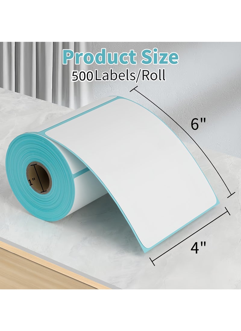 OHAHO 4" x 6" Thermal Labels  (500 per Roll) Direct Thermal Shipping Labels Permanent Adhesive Compatible with Thermal Printers Commercial Grade Thermal Label Paper  - Image 2