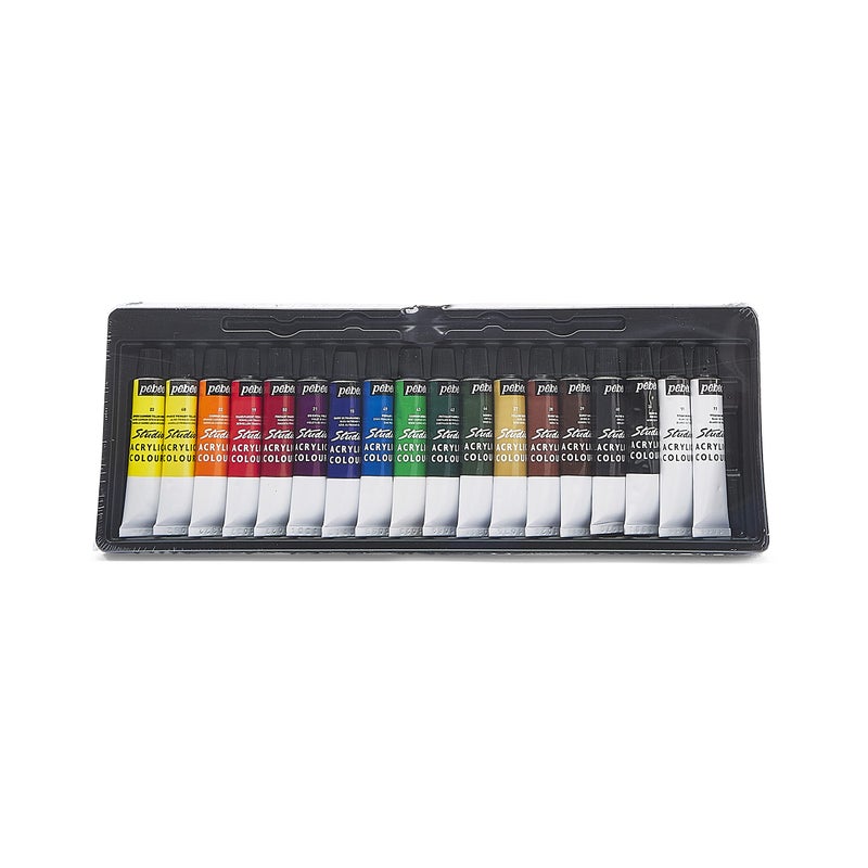 PEBEO High Viscosity Studio Acrylics - New Set of 18 Colours in 12 ML Tubes - Image 2