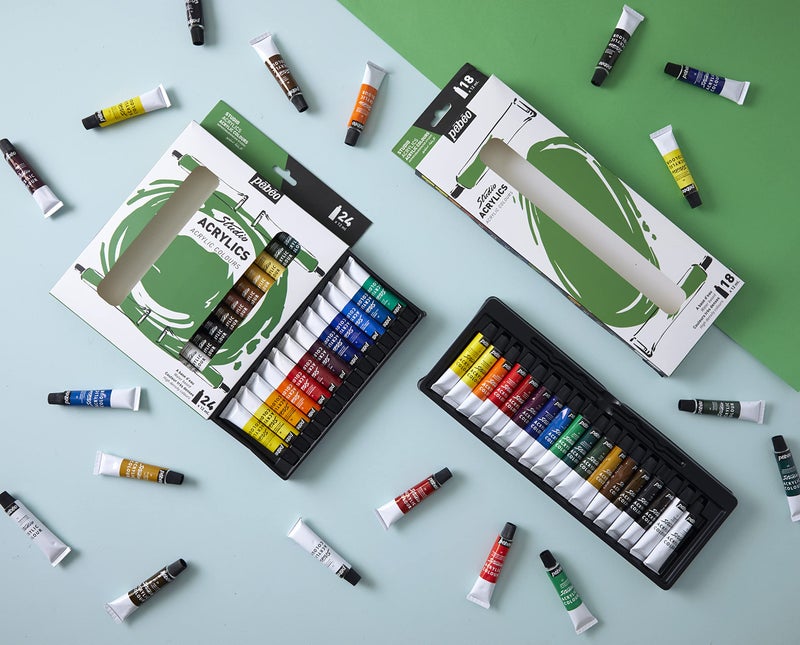 PEBEO High Viscosity Studio Acrylics - New Set of 18 Colours in 12 ML Tubes - Image 3