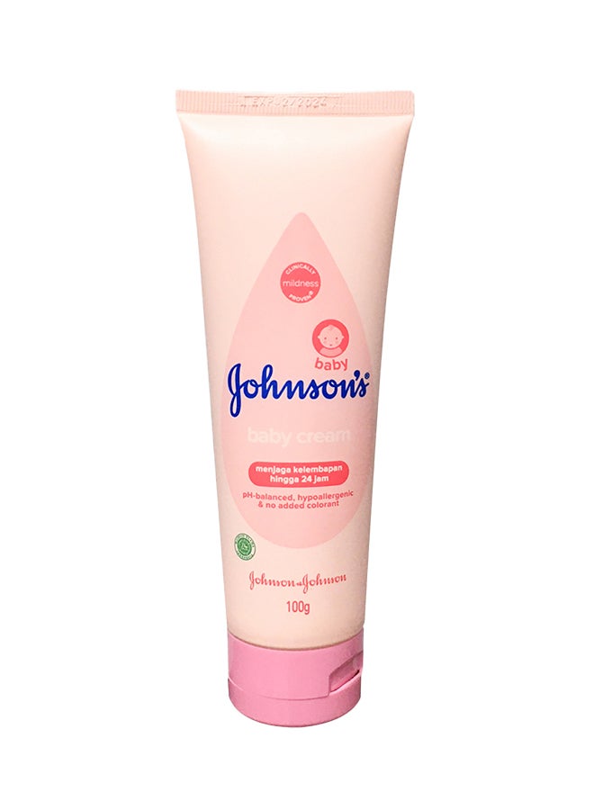 Johnson's Skin Care Soft And Smooth Baby Body Cream, Paraben Free, Moisturising, Newborn - 100Ml - Image 1