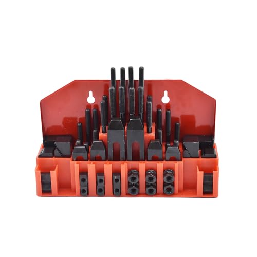 findmall 58 Pcs Pro-Series 1/2 Inch T-Slot 3/8 Inch-16 Stud Clamping Kit Fit for Bridgeport Mill - Image 1