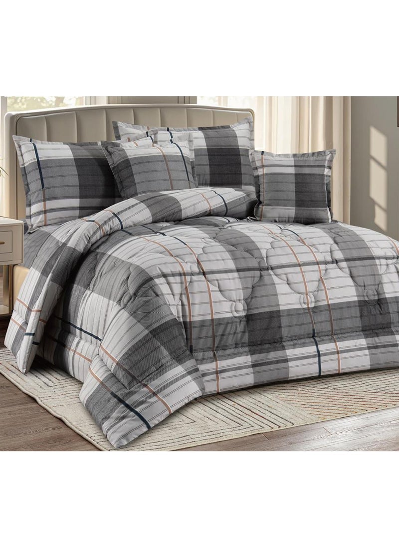 Miral 4-Piece One-and-a-Half Bed Comforter Set – Soft Printed Quilt with Full Fitted Sheet and Pillow Covers – Size 160×210 cm  - Image 2