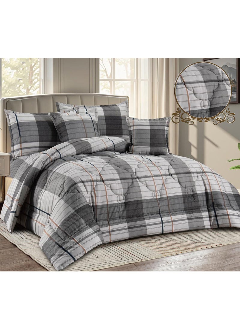 Miral 4-Piece One-and-a-Half Bed Comforter Set – Soft Printed Quilt with Full Fitted Sheet and Pillow Covers – Size 160×210 cm  - Image 3