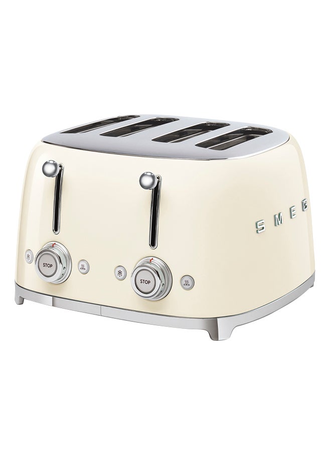 smeg 50's Style 4 Slice Toaster 4 Slices 2000 W TSF03CRAU Cream - Image 1