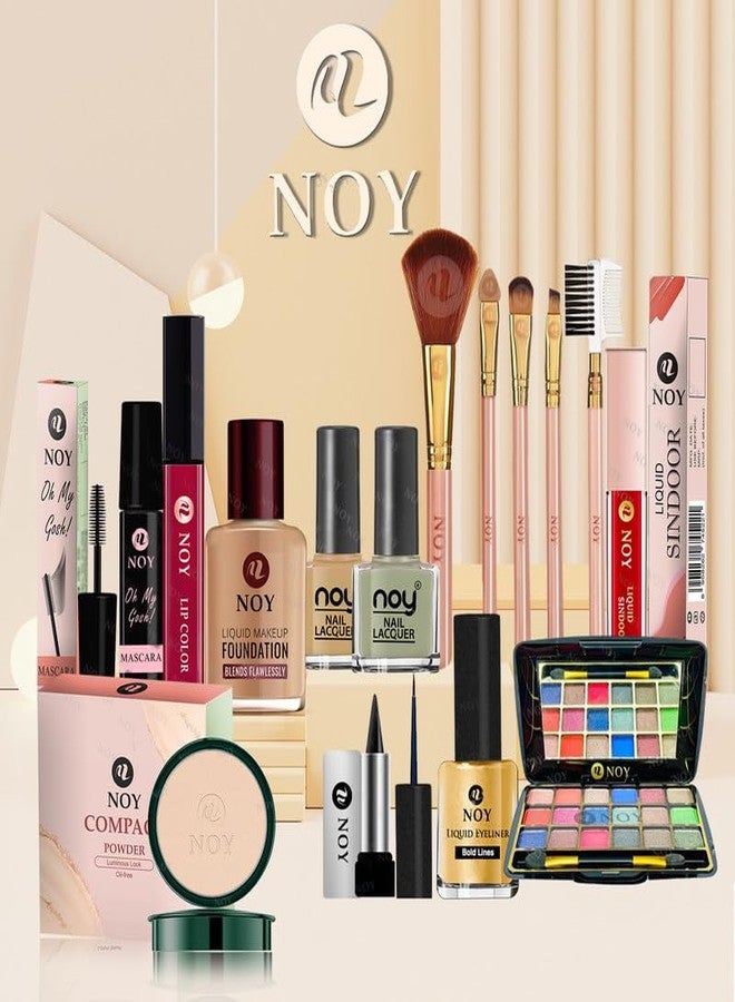 NOY Wildflower Whimsy Floral Inspired Makeup Combo Playful & Youthful 100% Waterproof, Long Lasting & Smudge Proof NY#331 (Pack of-15) - Image 1