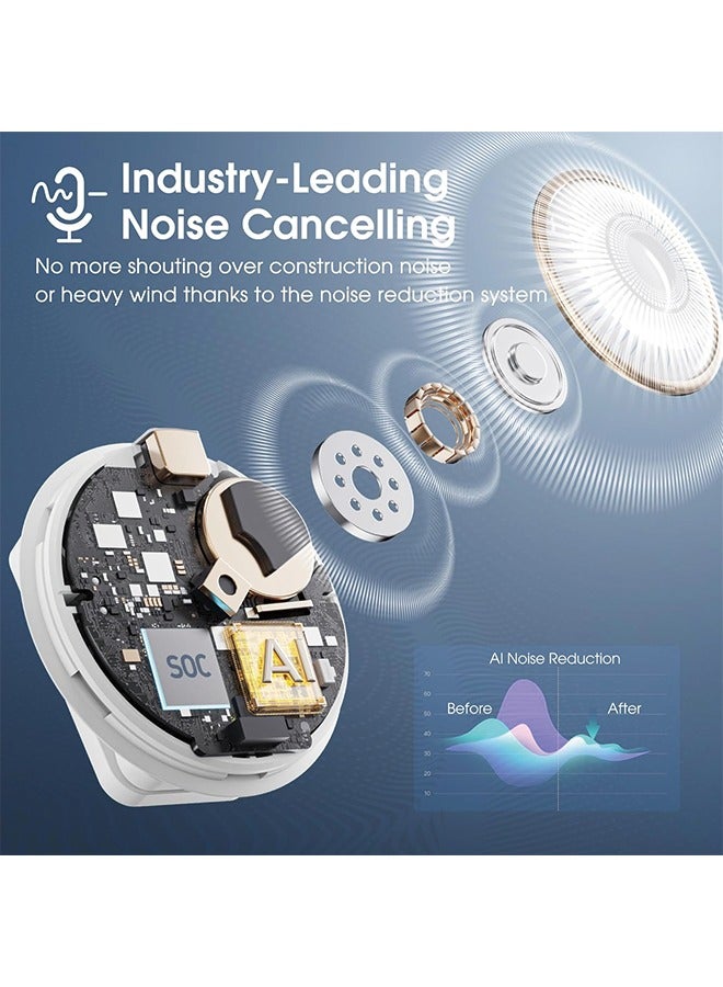 BOYA OMIC Wireless Lavalier Microphone for iPhone Android Type C Phone Noise Cancellation, 5h Battery Life, 164ft, USB-C Wireless Lapel Podcast Microphone Mic for Video Recording, Vlogging - Image 3