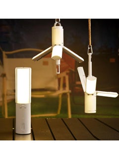 Meetion Multifunctional Camping Lantern with Hanging Hook Outdoor Handheld Flashlight Foldable 3 Panels Rechargeable Camping Lamp  - Image 1