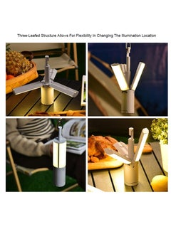 Meetion Multifunctional Camping Lantern with Hanging Hook Outdoor Handheld Flashlight Foldable 3 Panels Rechargeable Camping Lamp  - Image 3