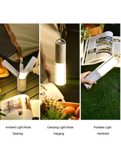 Meetion Multifunctional Camping Lantern with Hanging Hook Outdoor Handheld Flashlight Foldable 3 Panels Rechargeable Camping Lamp  - Image 4