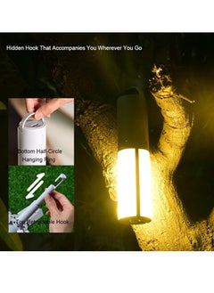 Meetion Multifunctional Camping Lantern with Hanging Hook Outdoor Handheld Flashlight Foldable 3 Panels Rechargeable Camping Lamp  - Image 5