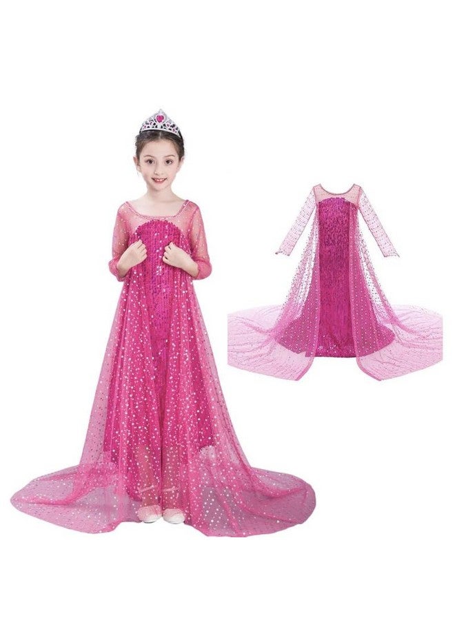FancyDressWale Polyester Girls Princess Dress And Accessories For Girls Birthday (Red Princess, 10-12 Years) - Image 1