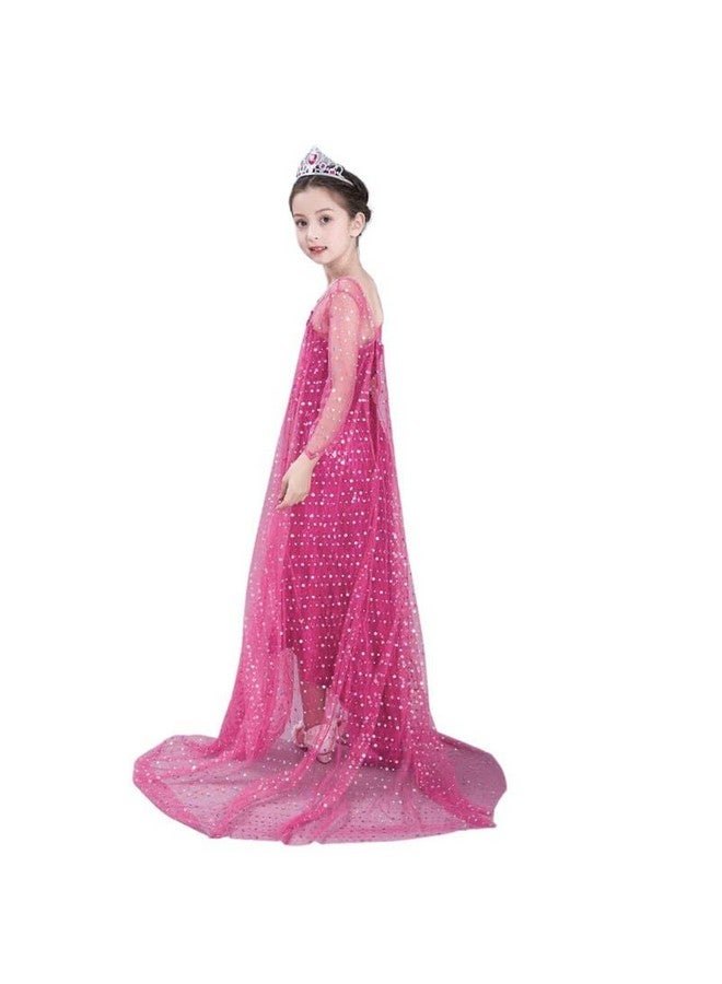 FancyDressWale Polyester Girls Princess Dress And Accessories For Girls Birthday (Red Princess, 10-12 Years) - Image 4