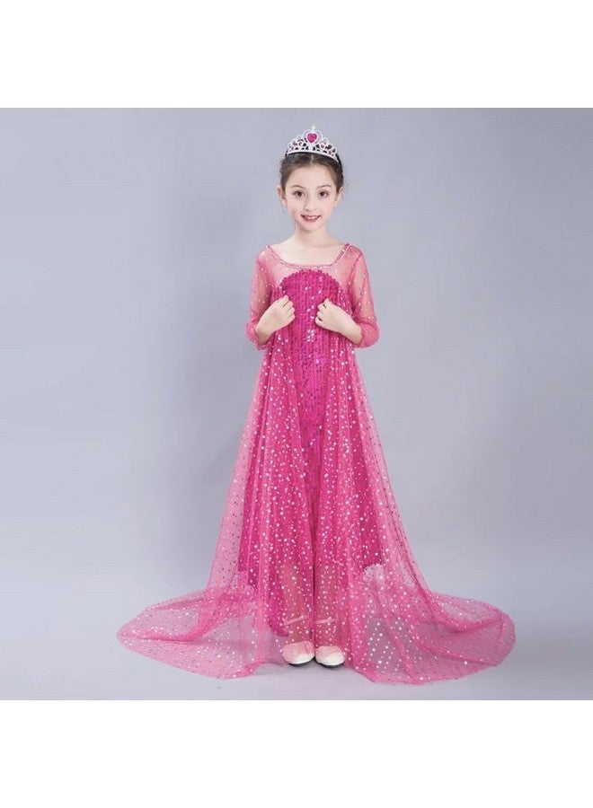 FancyDressWale Polyester Girls Princess Dress And Accessories For Girls Birthday (Red Princess, 10-12 Years) - Image 2
