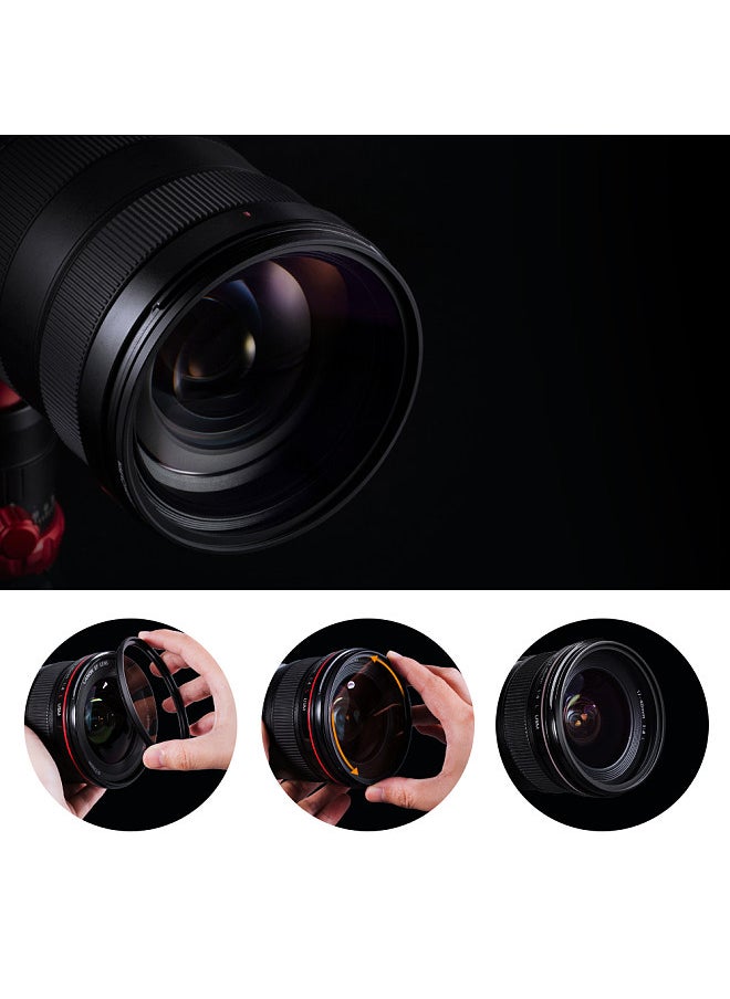 K&F Concept 77mm Ultra Slim Multi Coated MC UV HD Lens Filter Compatible with Canon Nikon Sony DSLR Camera Lens  - Image 2