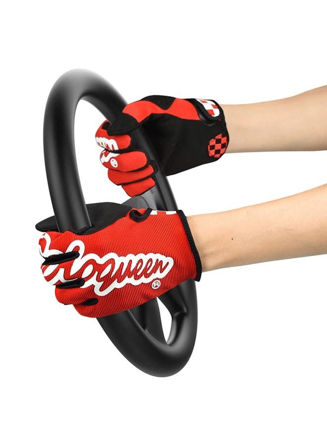 SOLO QUEEN Sim-Racing Gloves for Simulator Steering Wheel Games and Karting Glove (red, L) - Image 2