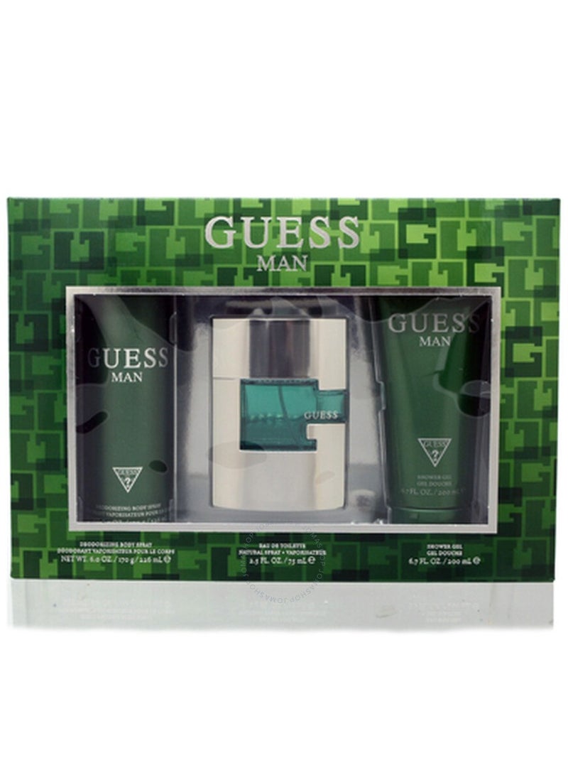 هدايا العطور مجموعة جيس جرين (رجال) EDT 75ML+ S/G 200ML+B/S 226ML
