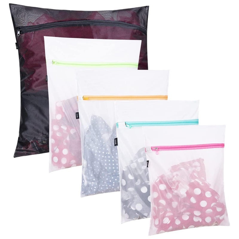 BAGAIL Laundry Bags Mesh Wash Bag for Intimates Lingerie and Delicates, 5Pcs (1XL,2L,2M) - Image 1
