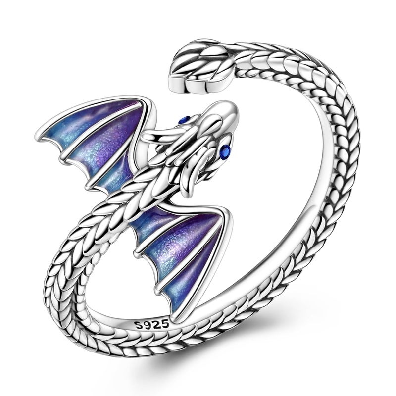 Parmuz 925 Sterling Silver Adjustable Ring for Woman Stackable Open Lucky Butterfly Star Moon Twisted Knuckle Ring Eternity Bands Dainty CZ Statement Engagement - Image 1