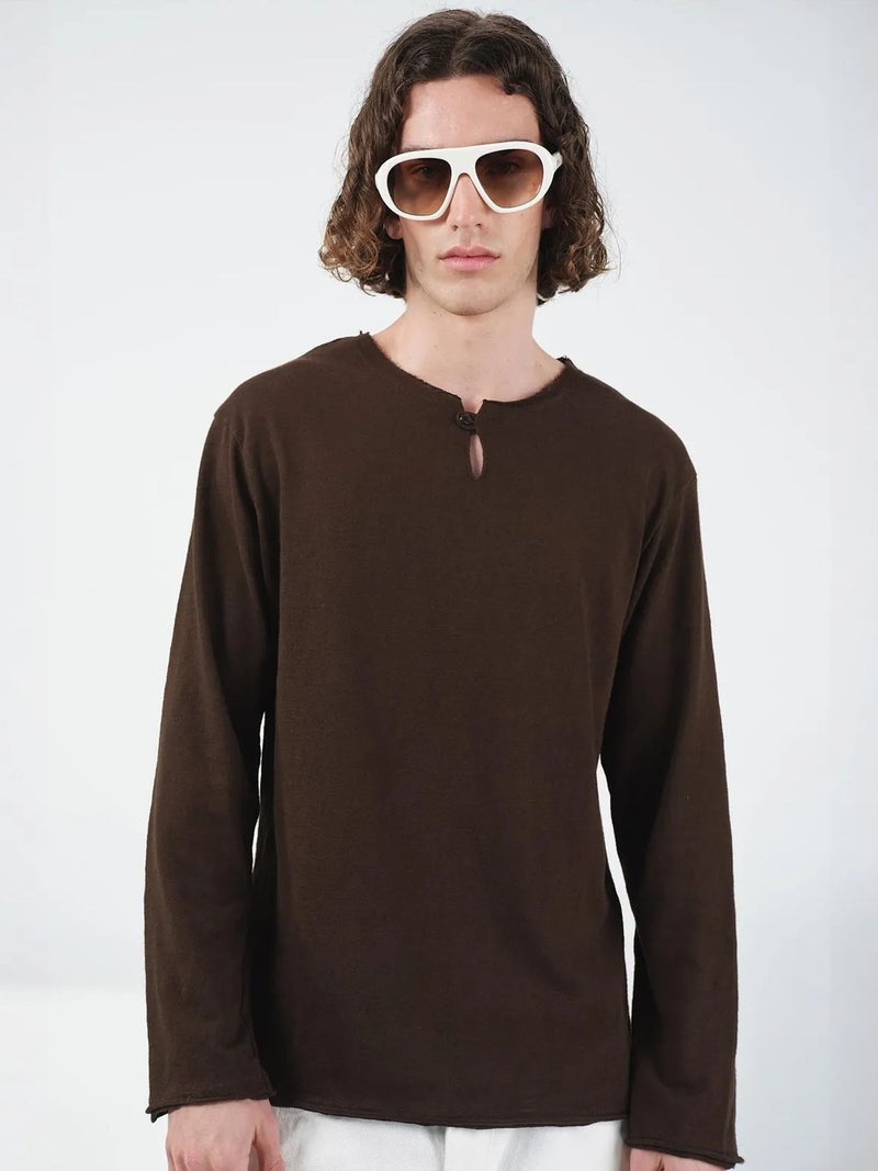 GIESTO Men's Cotton Crew Neck Long Sleeve T-Shirt - Image 1