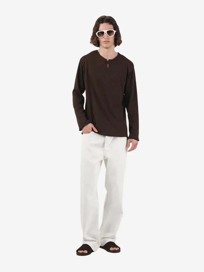 جيستو GIESTO Men's Cotton Crew Neck Long Sleeve T-Shirt